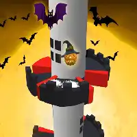 Helix Jump Halloween - Unblocked Games Online