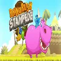 Rhino Rush Stampede - Unblocked Games Online
